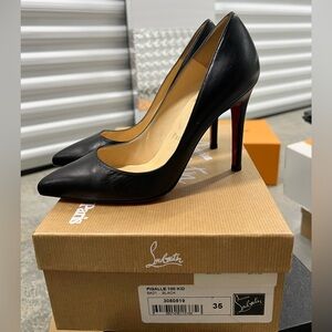 Christian Louboutin Black Pigalle 100 Stiletto Heels